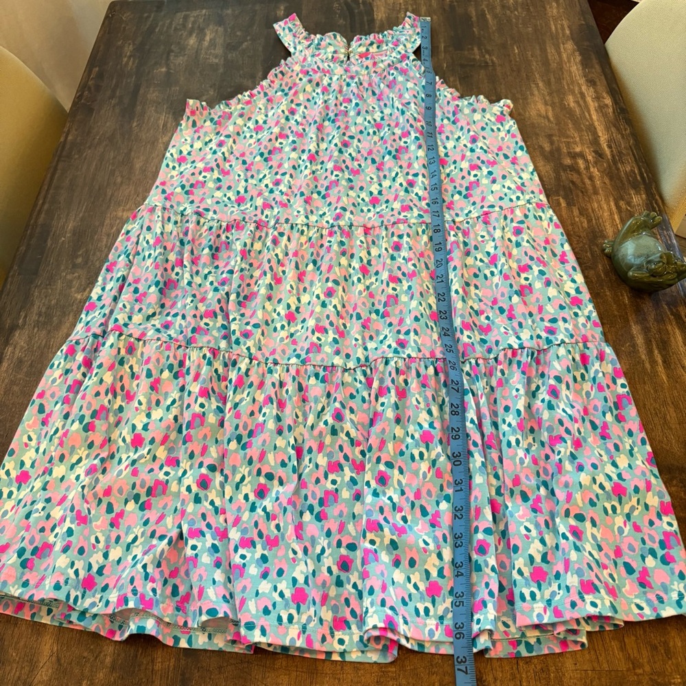 LILLY PULITZER Jerrica Swing Dress in Pink Blue Hottie Dottie! Great condition M - Picture 11 of 12